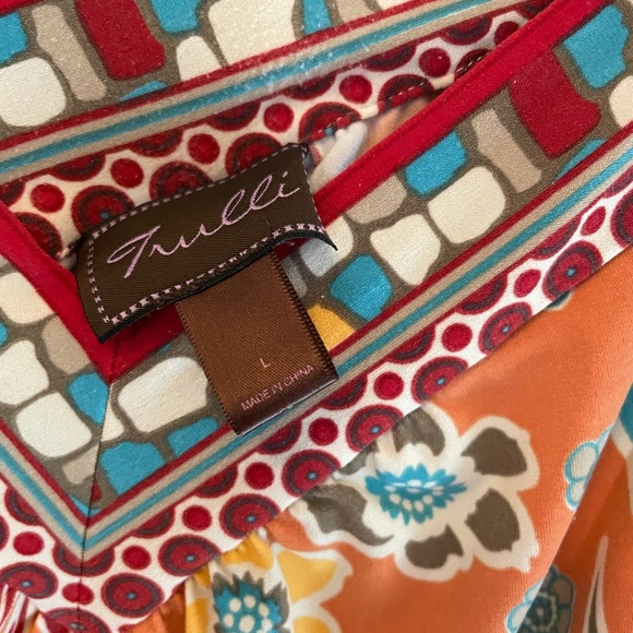 Trulli size L floral sleeveless tank top - Picture 4 of 7